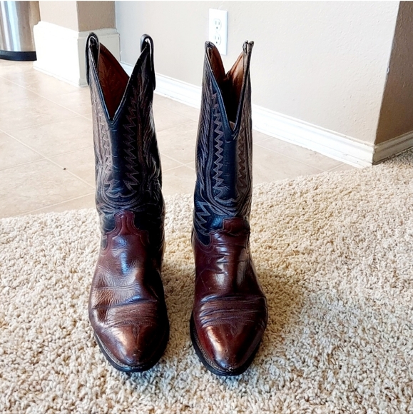 Men's Western Cowboy Boots SZ 10.5D - Picture 2 of 10